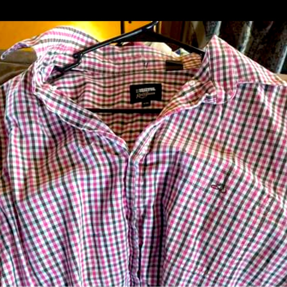 Pink button up